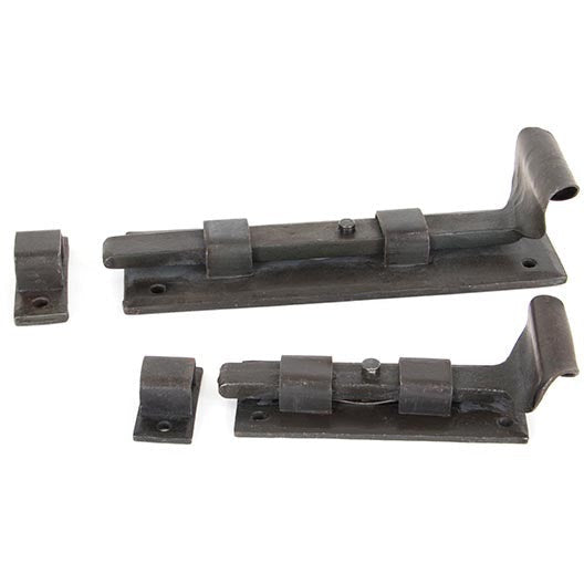 From The Anvil - 6" Straight Door Bolt - Beeswax - 33126 - Choice Handles