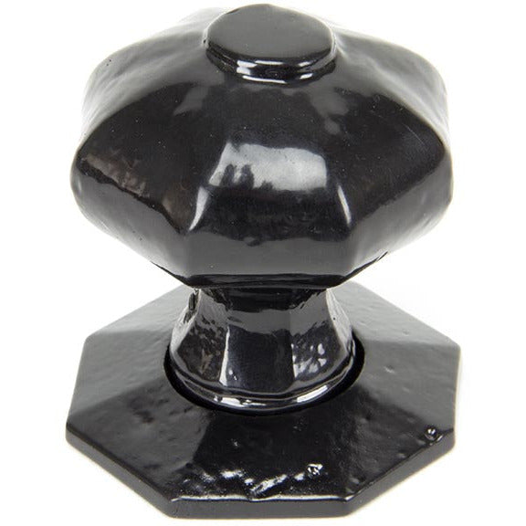 From The Anvil - Octagonal Mortice/Rim Knob Set - Black - 33250 - Choice Handles