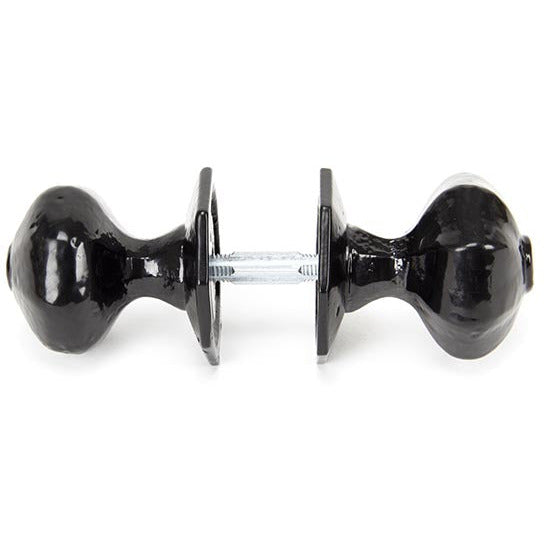 From The Anvil - Octagonal Mortice/Rim Knob Set - Black - 33250 - Choice Handles