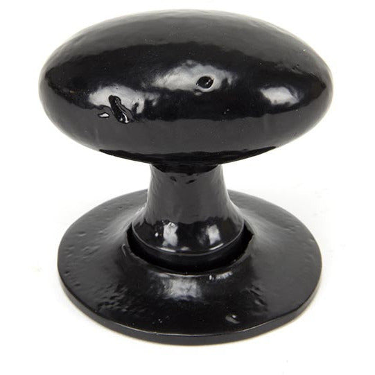 From The Anvil - Oval Mortice/Rim Knob Set - Black - 33251 - Choice Handles