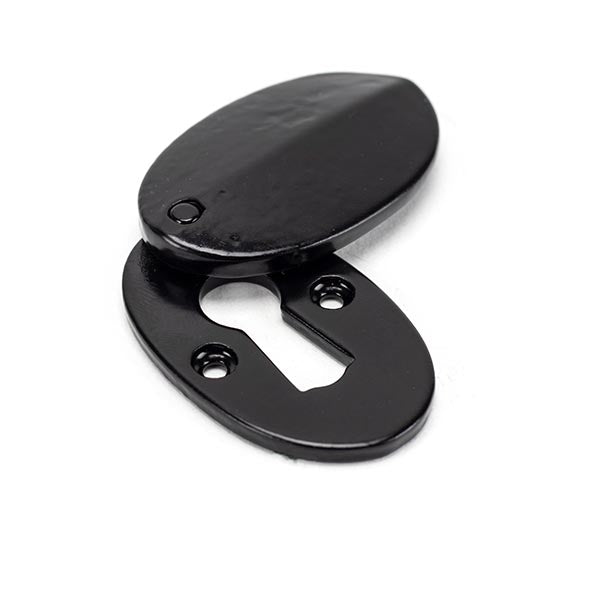 From The Anvil - Oval Escutcheon & Cover - Black - 33254 - Choice Handles