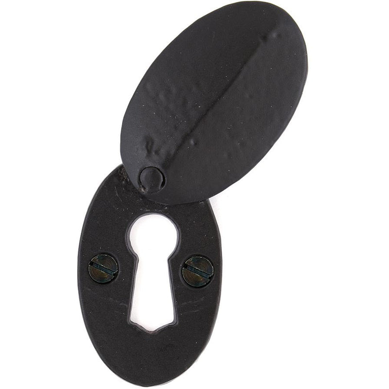 From The Anvil - Oval Escutcheon & Cover - Black - 33254 - Choice Handles