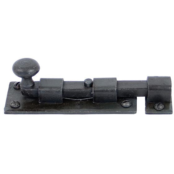 From The Anvil - 4" Straight Knob Bolt - Beeswax - 33262 - Choice Handles