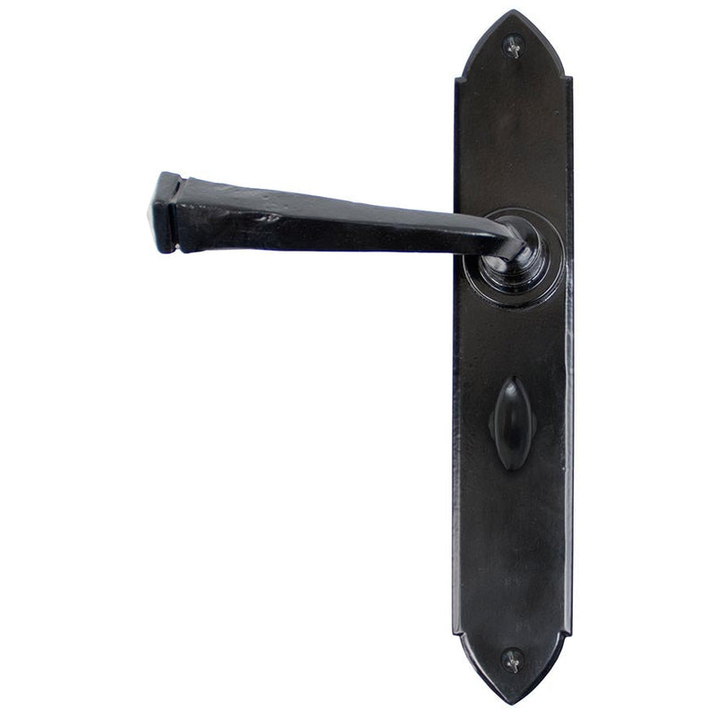 From The Anvil - Gothic Lever Bathroom Set - Black - 33274 - Choice Handles