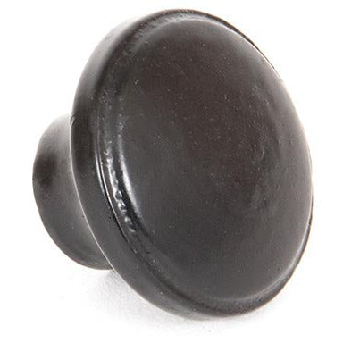 From The Anvil - Ribbed Cabinet Knob - Black - 33371 - Choice Handles