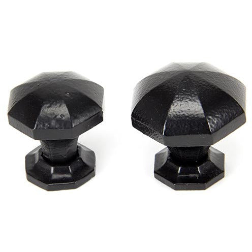 From The Anvil - Octagonal Cabinet Knob - Small - Black - 33372 - Choice Handles