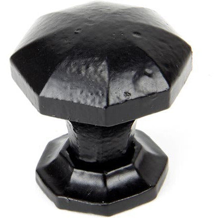 From The Anvil - Octagonal Cabinet Knob - Small - Black - 33372 - Choice Handles
