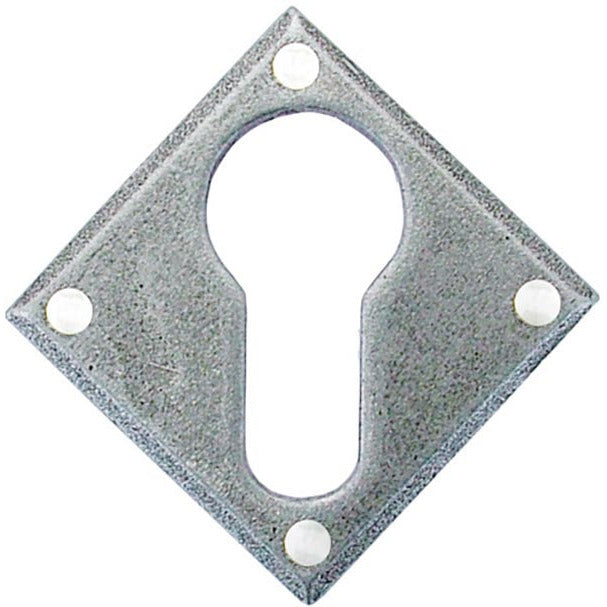 From The Anvil - Diamond Euro Escutcheon - Pewter Patina - 33622 - Choice Handles