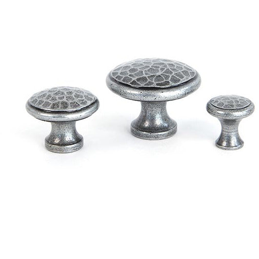 From The Anvil - Hammered Cabinet Knob - Medium - Pewter Patina - 33626 - Choice Handles