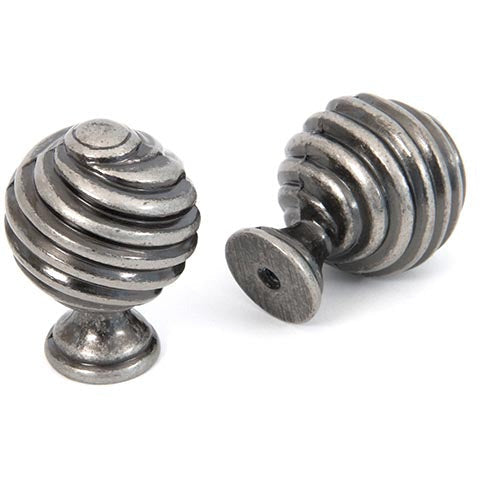 From The Anvil - Twist Cabinet Knob - Pewter Patina - 33691 - Choice Handles