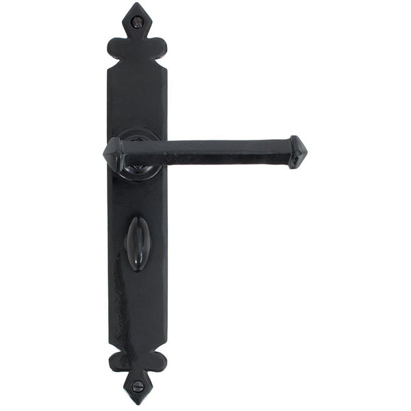 From The Anvil - Tudor Lever Bathroom Set - Black - 33828 - Choice Handles