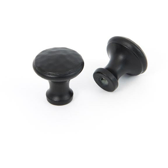 From The Anvil - Hammered Cabinet Knob - Small - Black - 33840 - Choice Handles