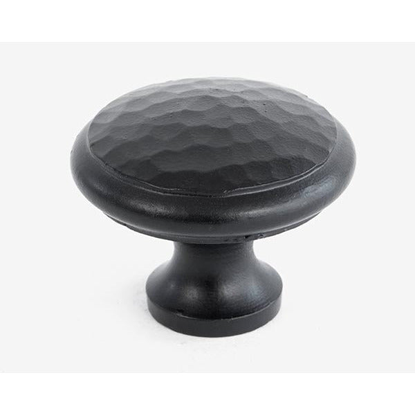 From The Anvil - Hammered Cabinet Knob - Large - Black - 33993 - Choice Handles