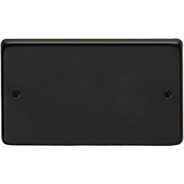 From The Anvil - Double Blank Plate - Matt Black - 34234/2 - Choice Handles