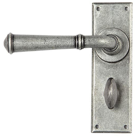 From The Anvil - Regency Lever Bathroom Set - Pewter Patina - 45127 - Choice Handles