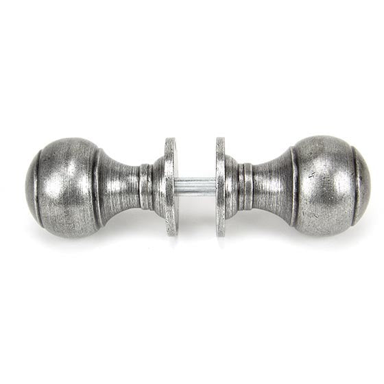 From The Anvil - Regency Mortice/Rim Knob Set - Pewter Patina - 45156 - Choice Handles