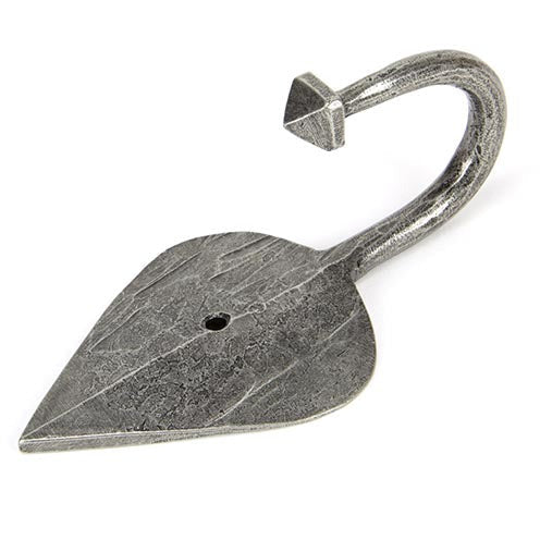 From The Anvil - Shropshire Coat Hook - Pewter Patina - 45233 - Choice Handles