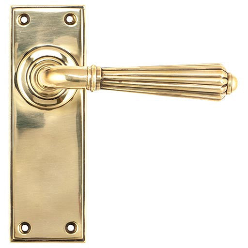 From The Anvil - Hinton Lever Latch Set - Aged Brass - 45311 - Choice Handles