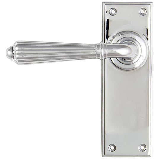 From The Anvil - Hinton Lever Latch Set - Polished Chrome - 45317 - Choice Handles