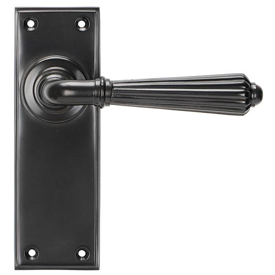 From The Anvil - Hinton Lever Latch Set - Aged Bronze - 45329 - Choice Handles