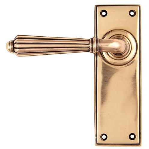 From The Anvil - Hinton Lever Latch Set - Polished Bronze - 45335 - Choice Handles