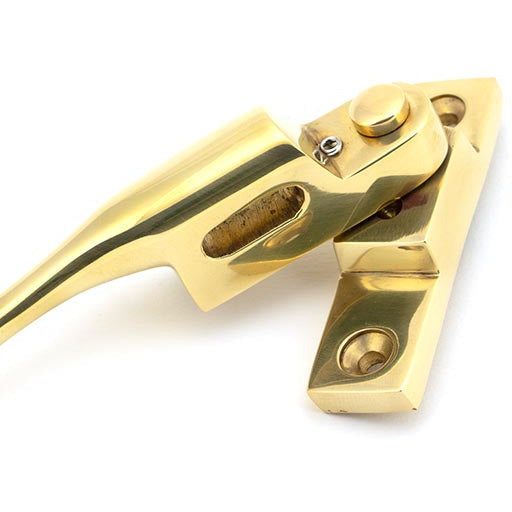 From The Anvil - Night-Vent Locking Peardrop Fastener - RH - Polished Brass - 45397 - Choice Handles