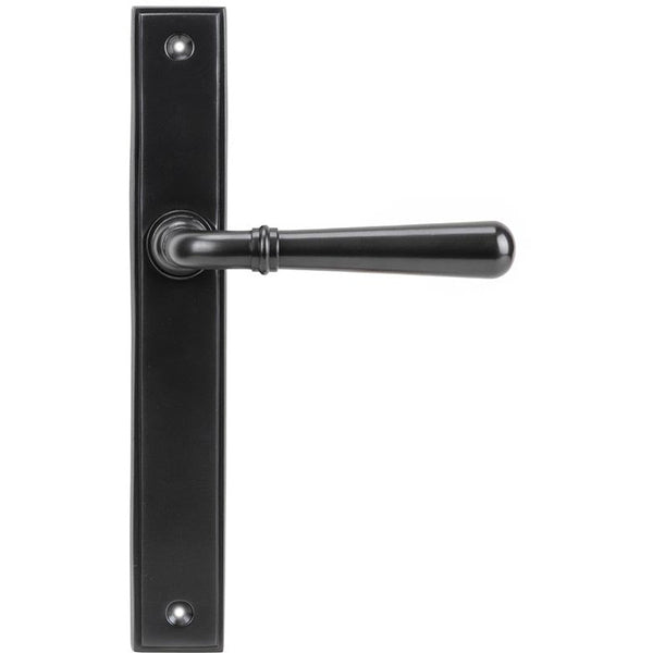 From The Anvil - Newbury Slimline Lever Latch Set - Aged Bronze - 45418 - Choice Handles