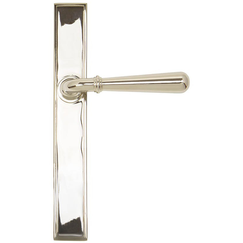 From The Anvil - Newbury Slimline Lever Latch Set - Polished Nickel - 45430 - Choice Handles