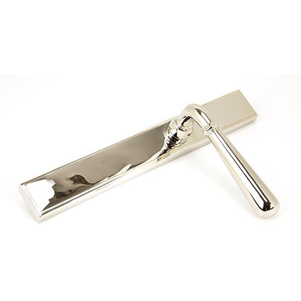 From The Anvil - Newbury Slimline Lever Latch Set - Polished Nickel - 45430 - Choice Handles