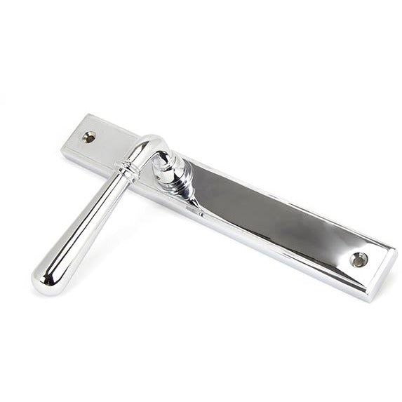 From The Anvil - Newbury Slimline Lever Latch Set - Polished Chrome - 45431 - Choice Handles