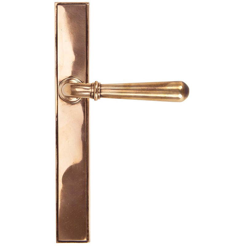 From The Anvil - Newbury Slimline Lever Latch Set - Polished Bronze - 45432 - Choice Handles