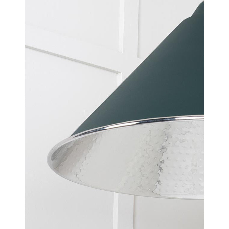 From The Anvil - Hockley Pendant in Dingle - Hammered Nickel - 45433DI - Choice Handles