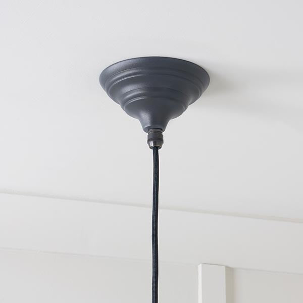 From The Anvil - Hockley Pendant in Slate - Hammered Nickel - 45433SL - Choice Handles