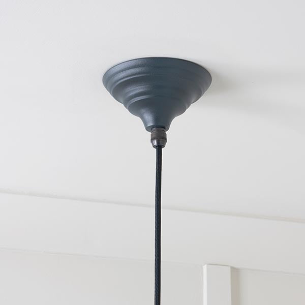 From The Anvil - Hockley Pendant in Soot - Hammered Nickel - 45433SO - Choice Handles