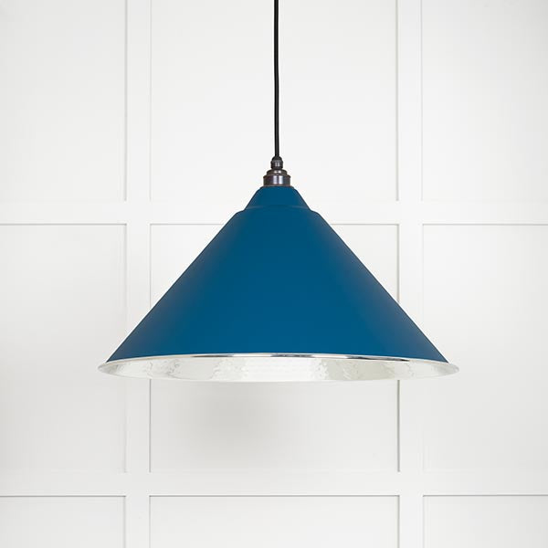 From The Anvil - Hockley Pendant in Upstream - Hammered Nickel - 45433U - Choice Handles