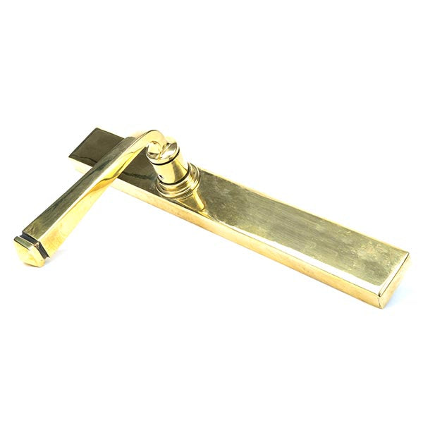 From The Anvil - Avon Slimline Lever Latch Set - Aged Brass - 45448 - Choice Handles