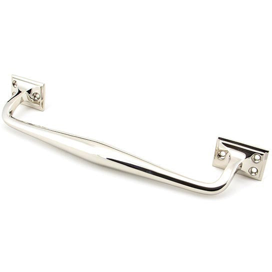 From The Anvil - 300mm Art Deco Pull Handle - Polished Nickel - 45458 - Choice Handles