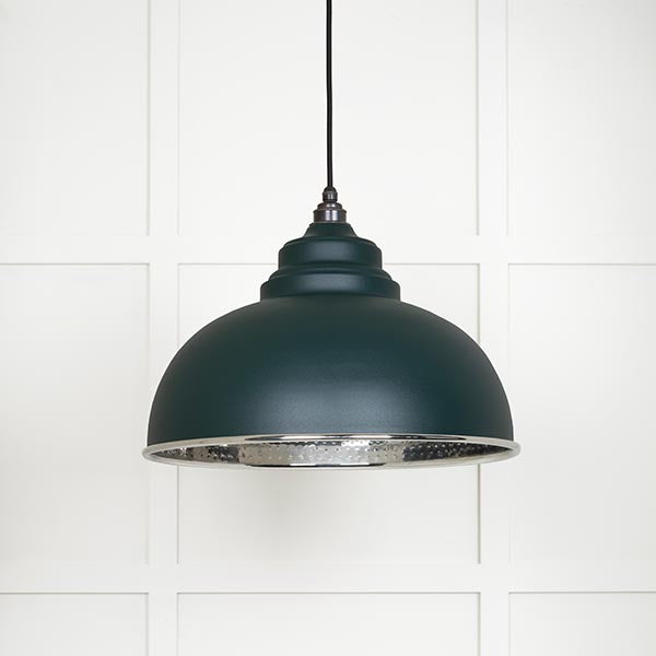 From The Anvil - Harborne Pendant in Dingle - Hammered Nickel - 45472DI - Choice Handles