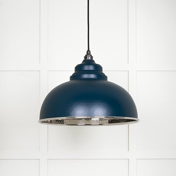 From The Anvil - Harborne Pendant in Dusk - Hammered Nickel - 45472DU - Choice Handles