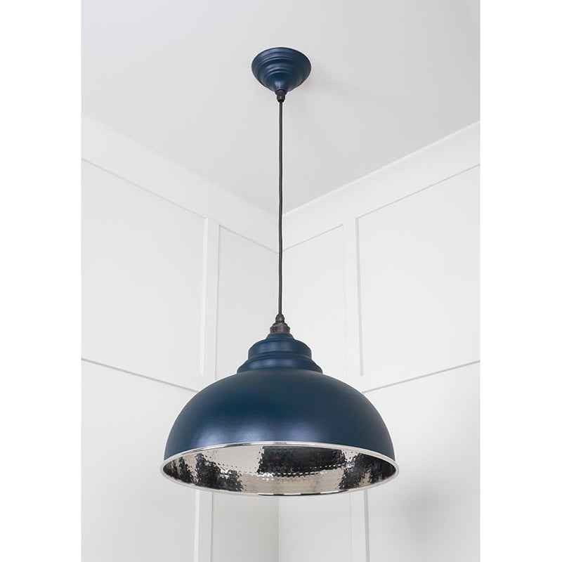 From The Anvil - Harborne Pendant in Dusk - Hammered Nickel - 45472DU - Choice Handles