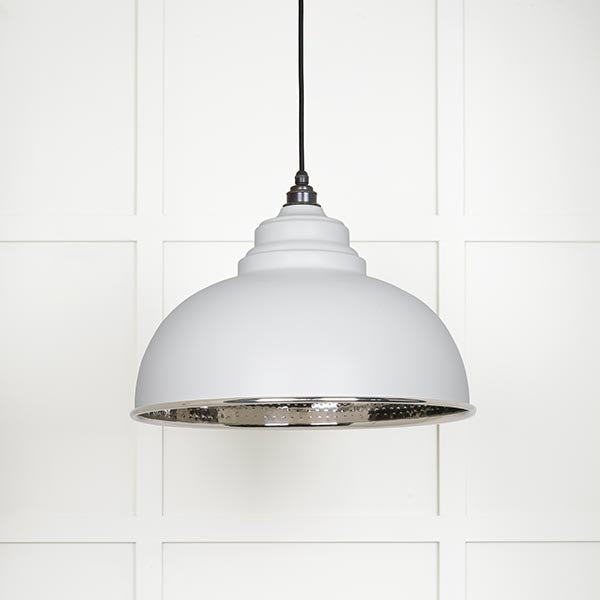 From The Anvil - Harborne Pendant in Flock - Hammered Nickel - 45472F - Choice Handles