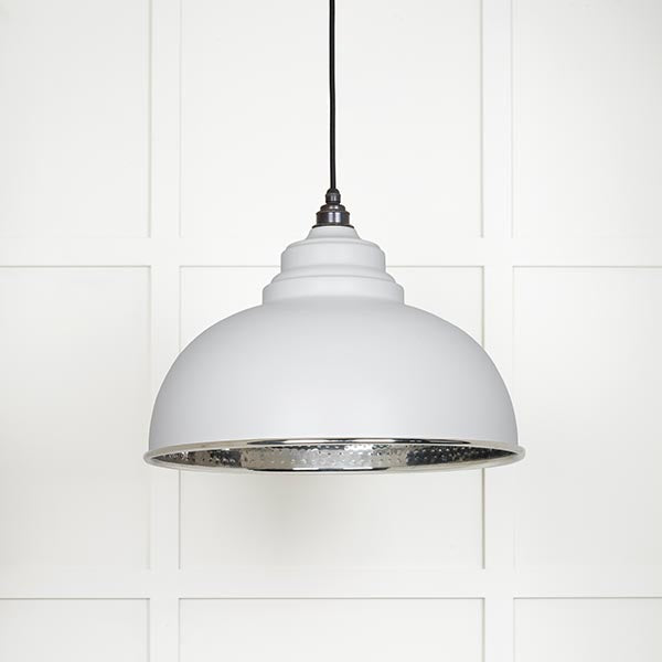 From The Anvil - Harborne Pendant in Flock - Hammered Nickel - 45472F - Choice Handles