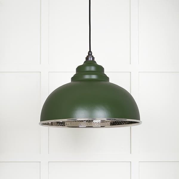 From The Anvil - Harborne Pendant in Heath - Hammered Nickel - 45472H - Choice Handles