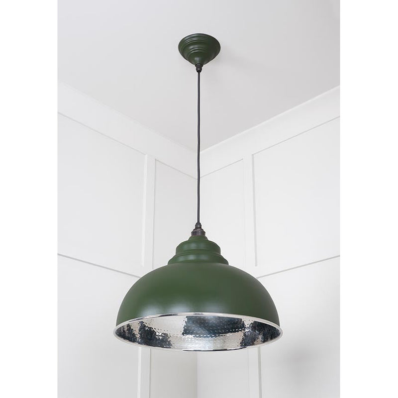 From The Anvil - Harborne Pendant in Heath - Hammered Nickel - 45472H - Choice Handles