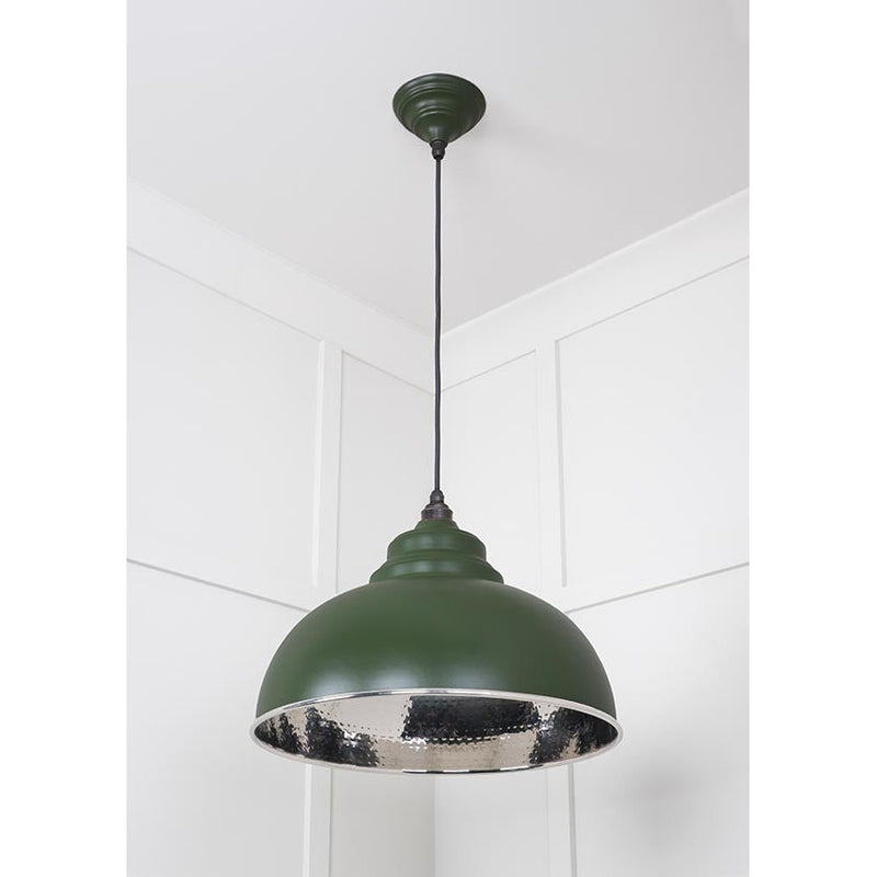 From The Anvil - Harborne Pendant in Heath - Hammered Nickel - 45472H - Choice Handles