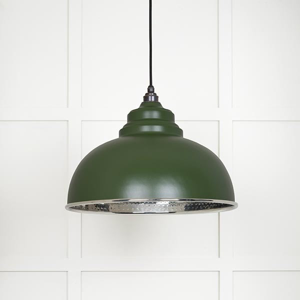 From The Anvil - Harborne Pendant in Heath - Hammered Nickel - 45472H - Choice Handles