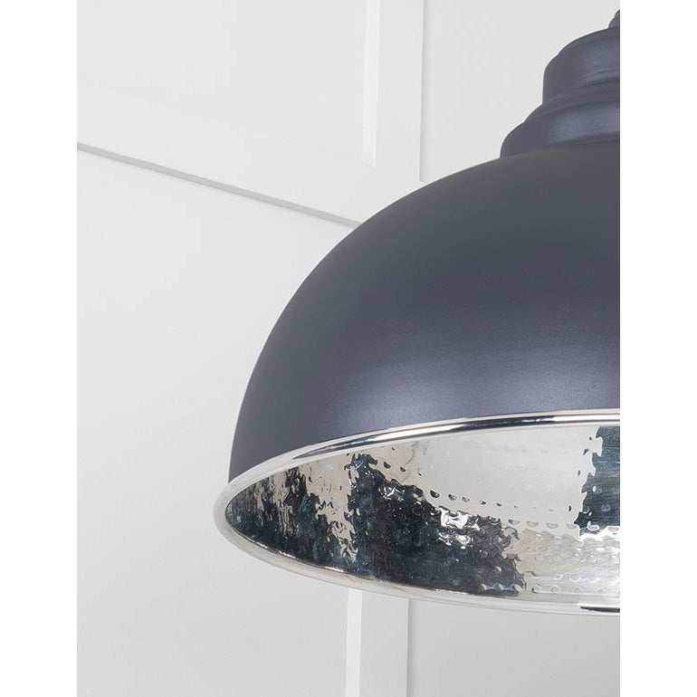 From The Anvil - Harborne Pendant in Slate - Hammered Nickel - 45472SL - Choice Handles