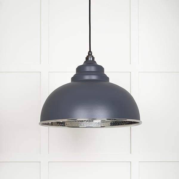 From The Anvil - Harborne Pendant in Slate - Hammered Nickel - 45472SL - Choice Handles