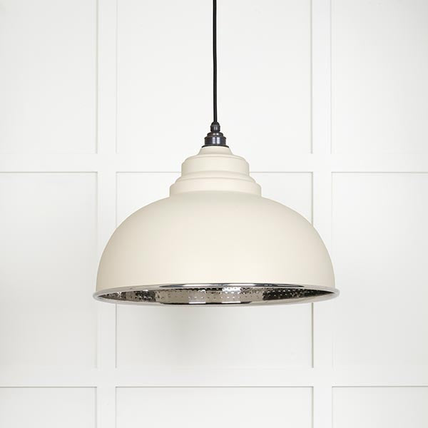 From The Anvil - Harborne Pendant in Teasel - Hammered Nickel - 45472TE - Choice Handles