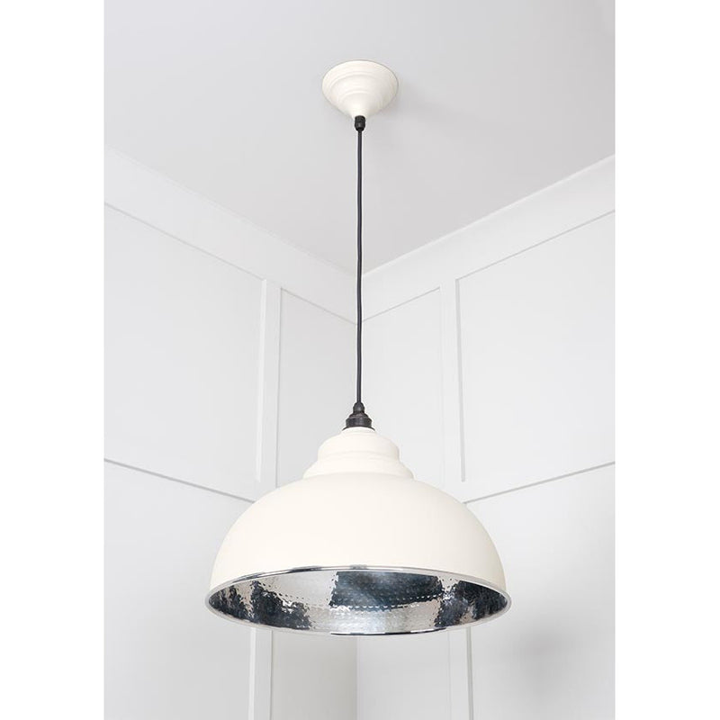 From The Anvil - Harborne Pendant in Teasel - Hammered Nickel - 45472TE - Choice Handles